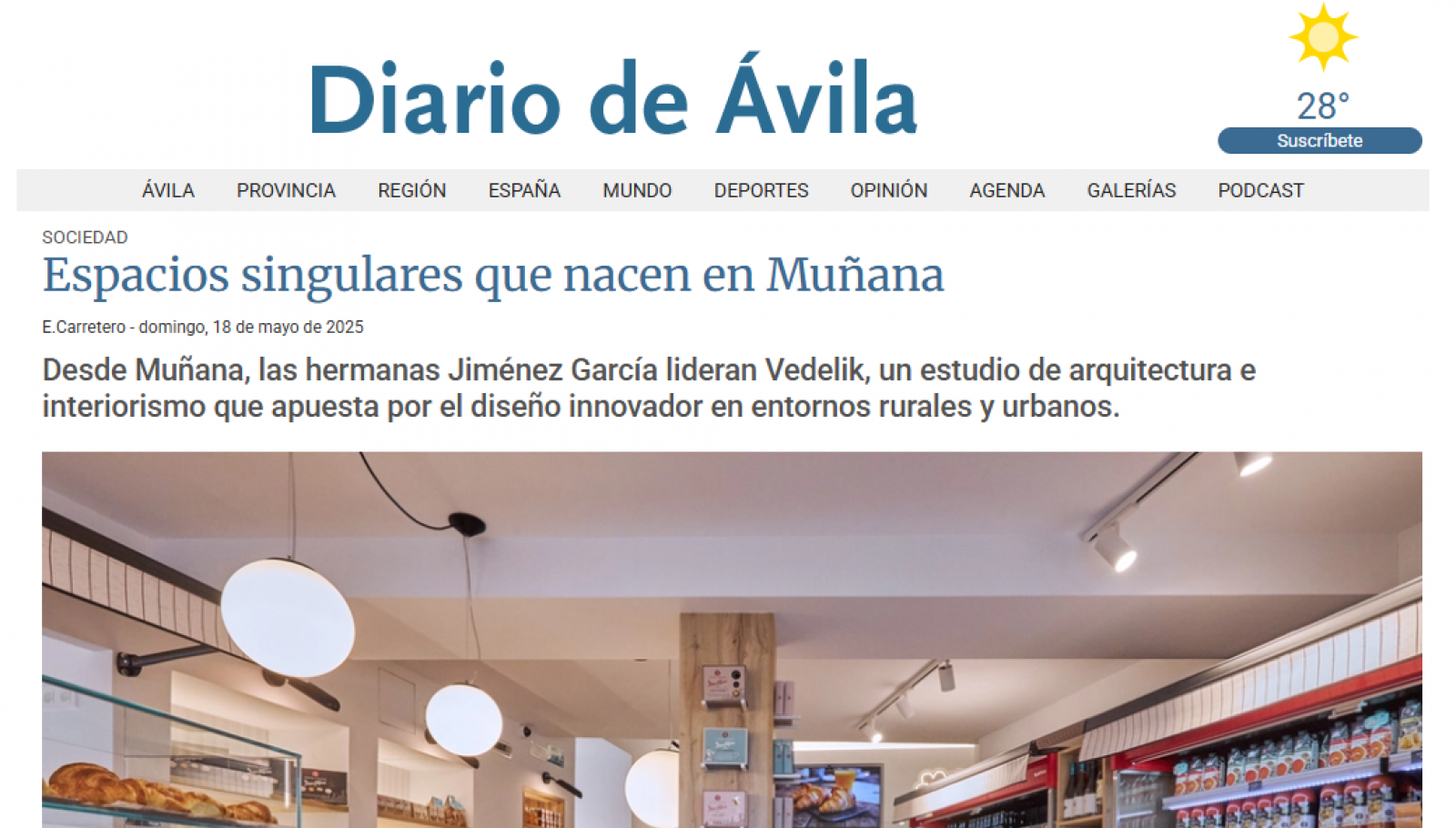 Vedelik en la prensa: el diseño con alma rural que nace en Muñana