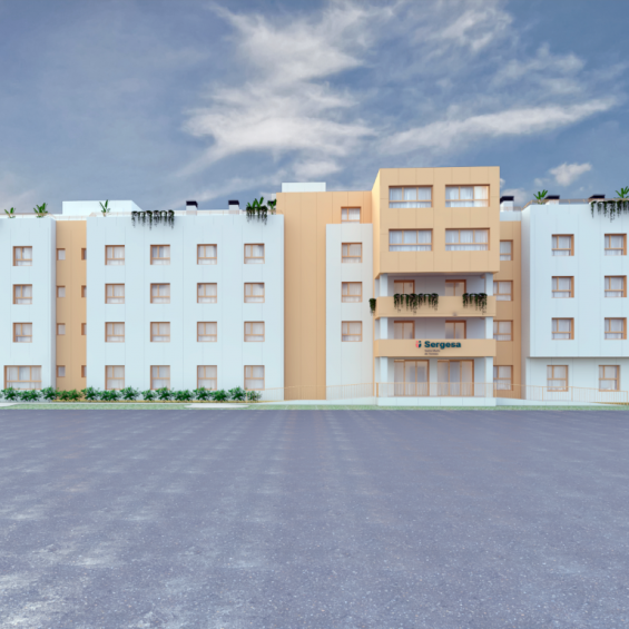 Fachada nueva residencia Sergesa Santa Marta